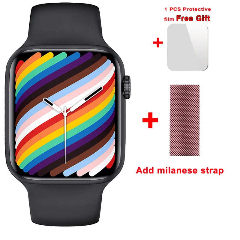 Original iwo W27 Max Smart Watch Two Button 45mm Series 7 Wireless Charger Bluetooth Call IP68 Waterproof Password Smartwatch 