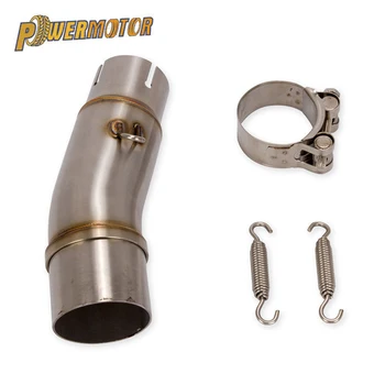

Motorcycle Exhaust Middle Pipe Link Pipe Slip On Section Muffler Section For Ninja 400 Kawasaki NJ 400 Z400 2018-2019
