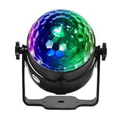 Мини RGB 3 Вт хрустальный магический шар Led DJ KTV диско светильник вечерние светильник s Звук ИК пульт дистанционного управления Рождество 20psc/лот - Цвет: 3W Mini Magic Ball