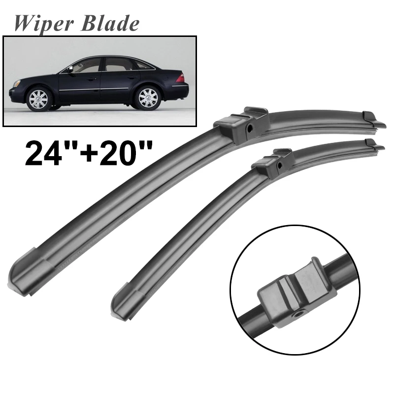 

Okowiper RHD & LHD Front Wiper Blades For Ford Five Hundred 2005 - 2006 Windshield Windscreen Front Window 24"+20"
