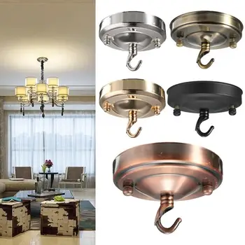 

Retro Vintage Ceiling Hook Plate Holder Industrial Chandelier Lamp Light Decor