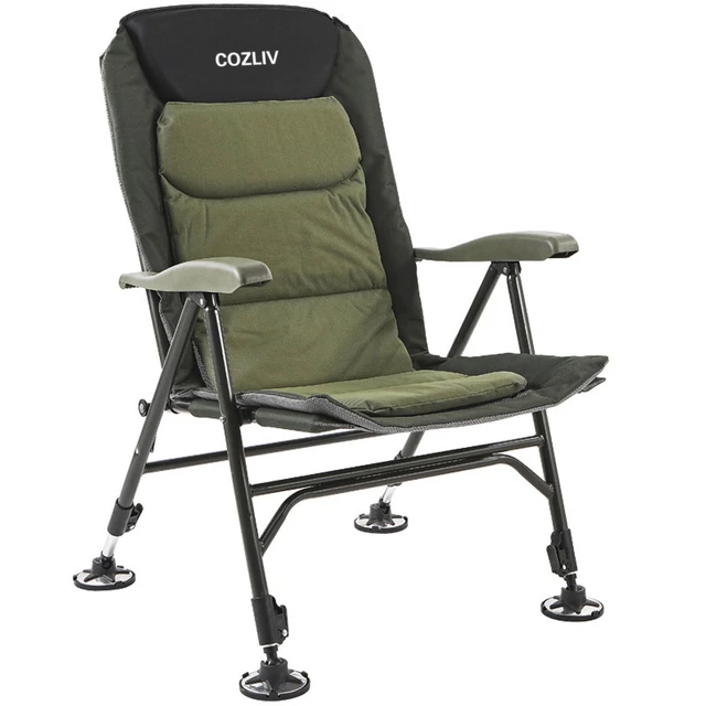 COZLIV chairs outdoor folding chair with sturdy tubular steel structure  beach chair heavy garden camping fishing chair - AliExpress