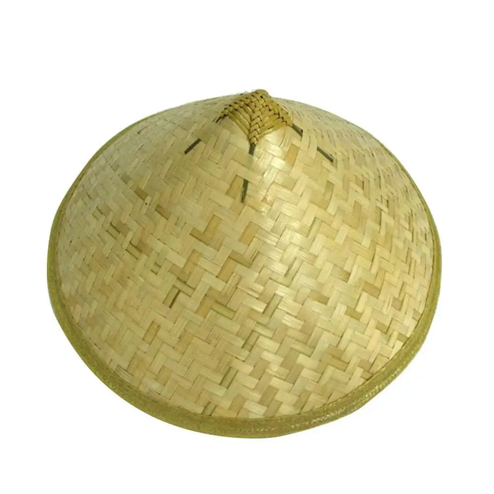 Asian Vietnamese Coolie Straw Bamboo Cone Sun Hat Garden Fishing Kids  Farmer