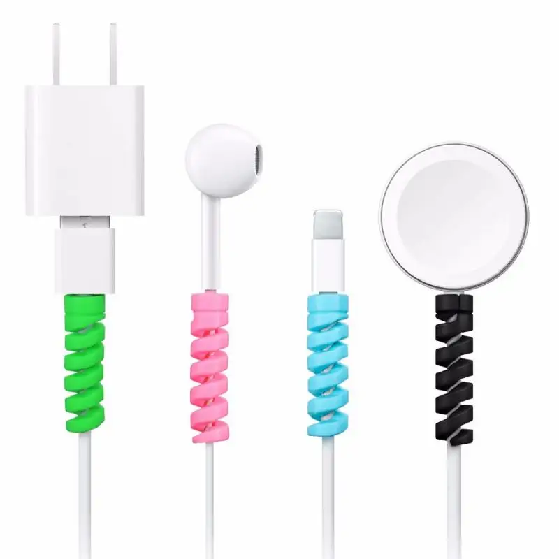 2 шт. защита кабеля USB для зарядки и передачи данных|Органайзеры кабеля| |