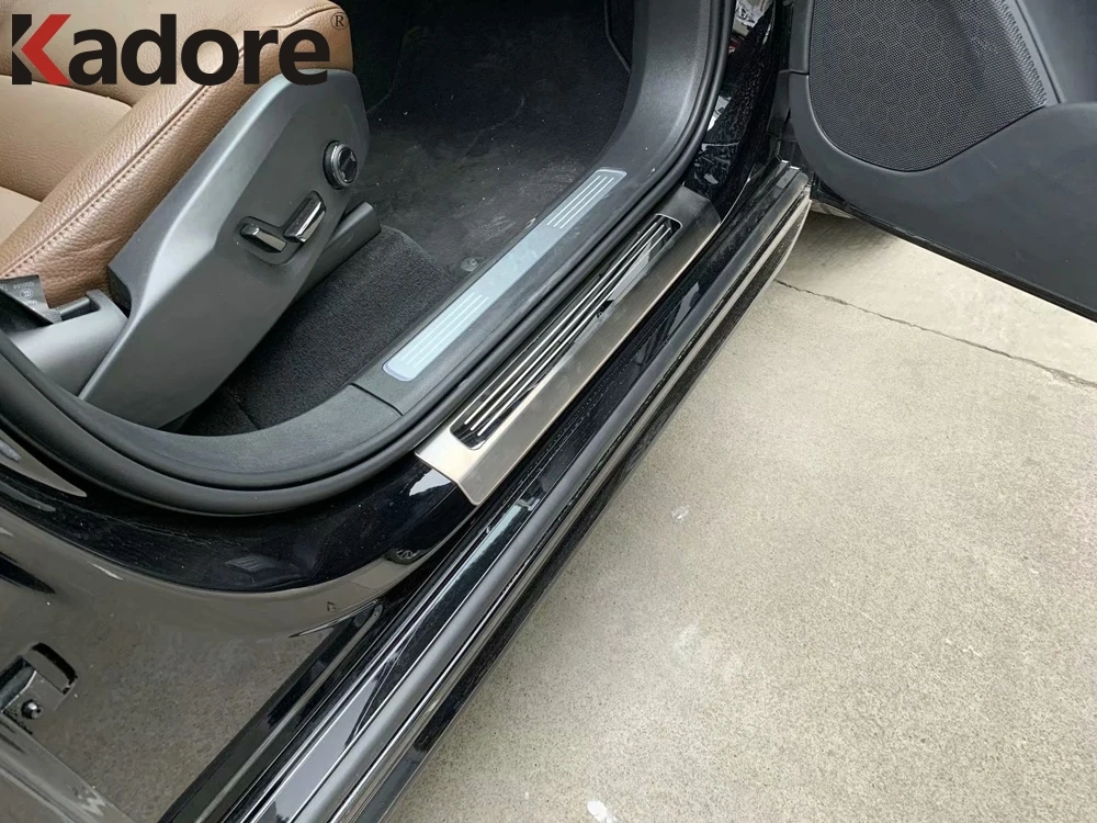 Накладки на пороги из нержавеющей стали для Volvo XC90 2016 2017 2018 2019 2020|Хромирование| |