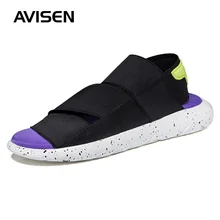 Мужские сандалии; Летняя мужская обувь; Sandalias Hombre; дышащие прогулочные пляжные спортивные шлепанцы; обувь для влюбленных пар; обувь на толстой нескользящей подошве