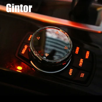 

For iDrive Car Multimedia Button Cover Trim Knob Sticker for BMW F10 F20 F30 3/5 Series X3 X4 For NBT Controller car Accessories