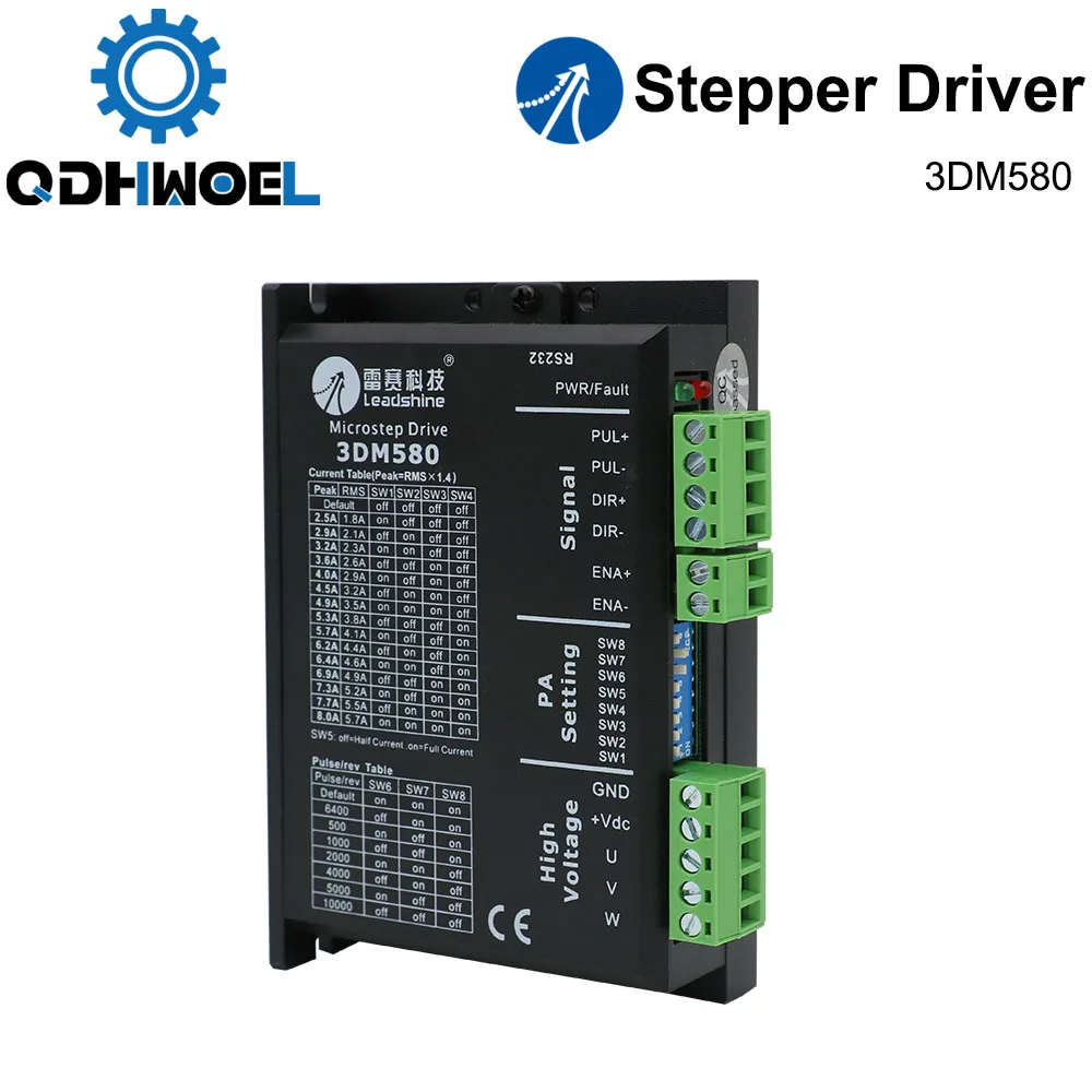 Leadshine 3 фазы 3DM580 Драйвер шагового двигателя 18-50VDC 1 0-8.0A | Обустройство дома