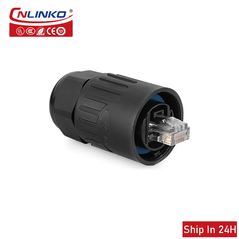 Bulkhead Connector IP67 RJ45 Connector RJ45 Panel Mount Socket ...