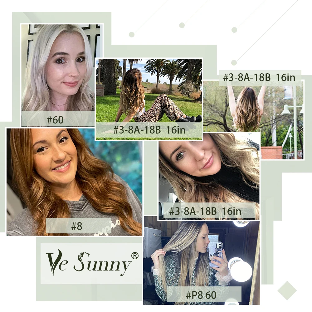 VeSunny Adhesive Tape in Hair Extensions Human Hair 50g/pack 20pcs Seamless Skin Weft Remy Straight Tape in Extensions