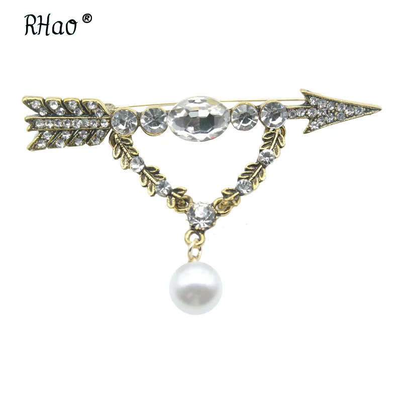 RHao винтажные броши в форме капли воды для женщин и мужчин унисекс ювелирные