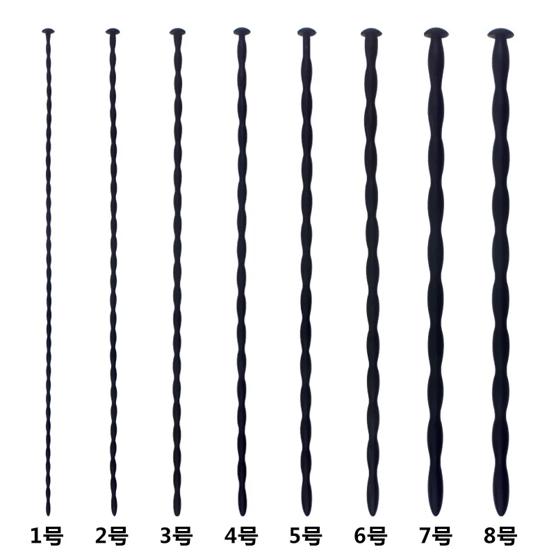 Urethral Catheter Penis Dilator Sound Horse Eye Penis Plug Silicone Catheter Sounding Men Masturbation Sex Toys Urethral Inserts