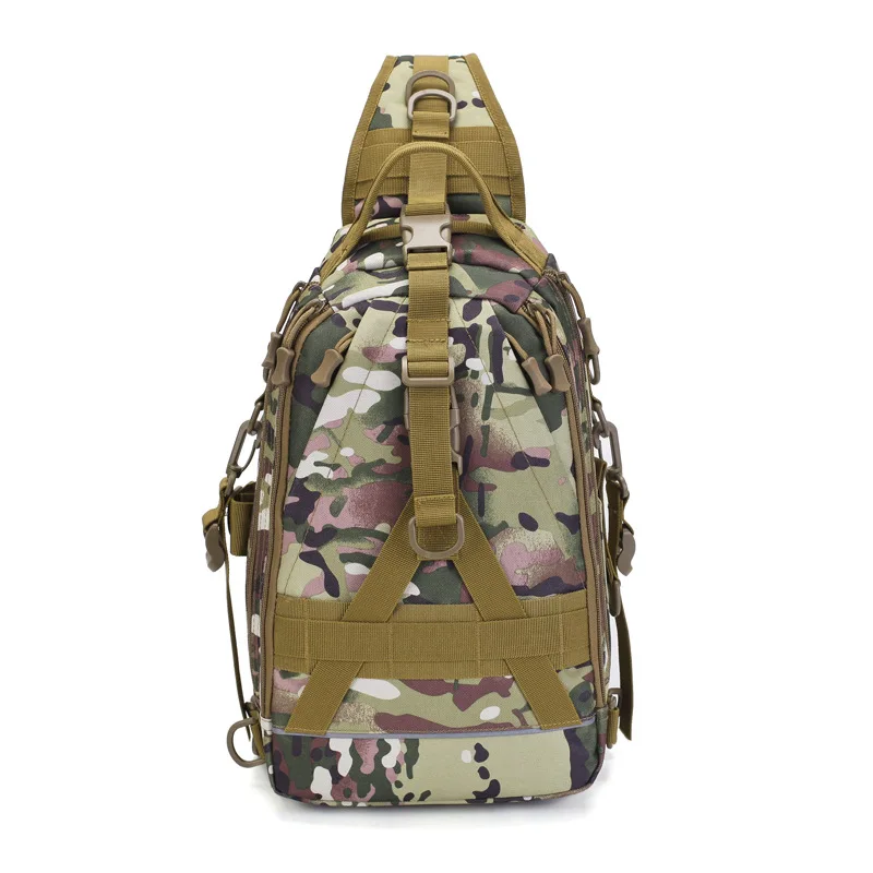 Camouflage Открытый Тактические мужские сумки через плечо, MOLLE армейская сумка, Водонепроницаемый военные Пеший туризм, нагрудная сумка, камуфляжа палатки дорожная сумочка - Цвет: Camouflage