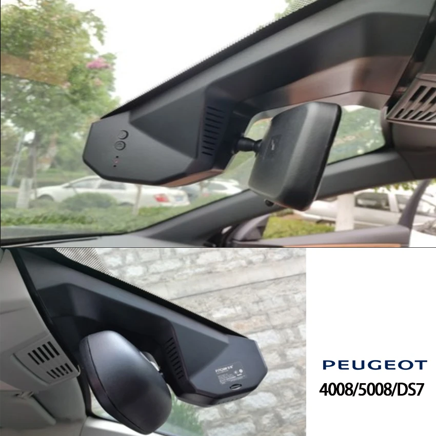 1 Car DVR Driving Video Recorder Mini Control APP Wifi Camera for For Peugeot 4008 5008 DS7 FHD 1080P Registrator Dash Cam HD