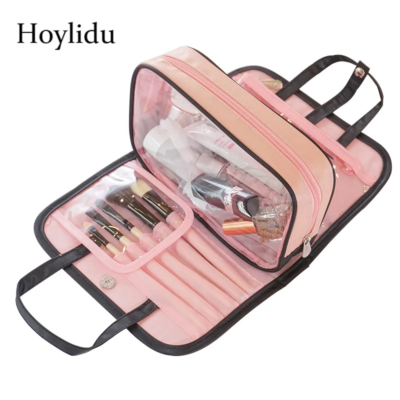 

New Women's Travel Cosmetic Bags Creative Detachable Toiletry Bag Portable Large Capacity Waterproof Underwear Tote Makeup Pouch
