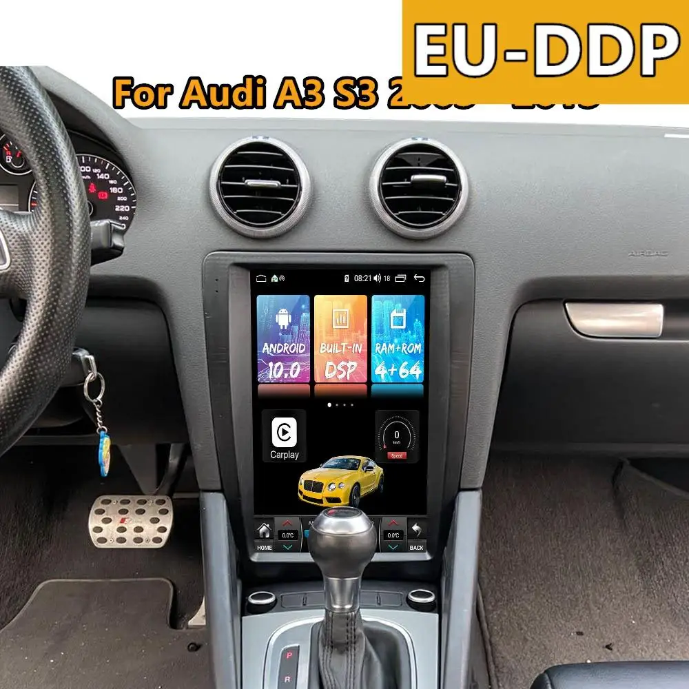 Radio navigation Audi A3 8P 2003 - 2013 Android Auto Carplay