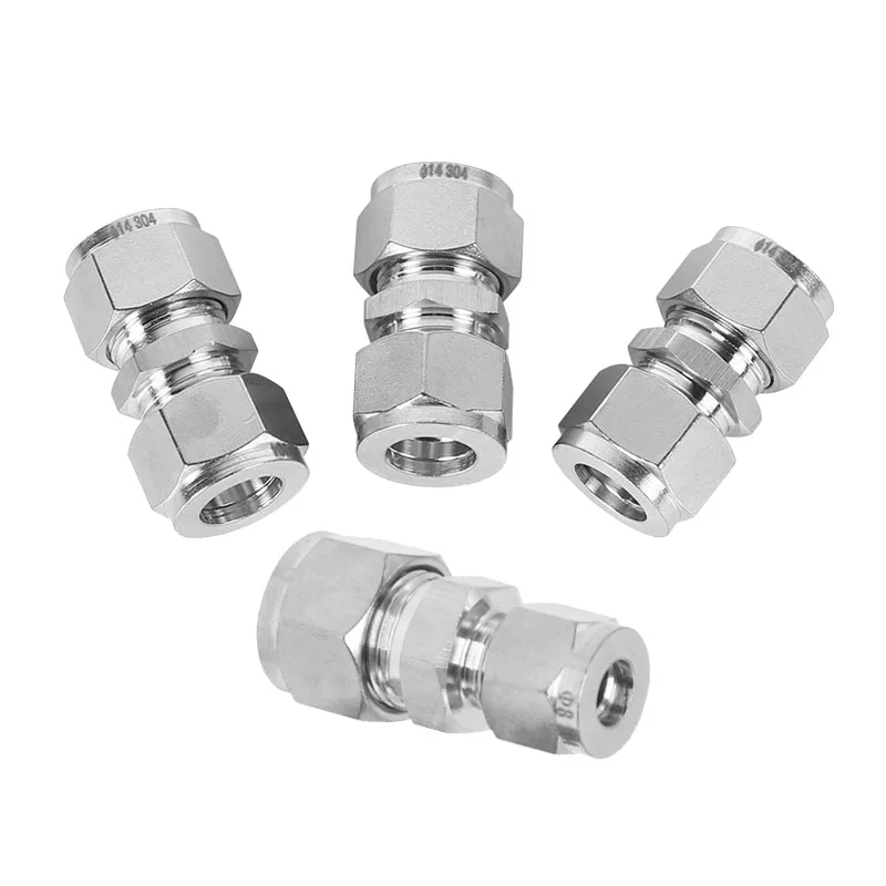 Фитинги из нержавеющей стали 304 прямые 2-сторонние фитинги для воздуха