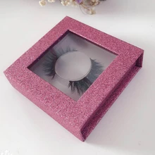 УФ-защита матовая ламинированная Магнитная застежка коробка для упаковки накладных ресниц с пластиковым лотком- PX2074