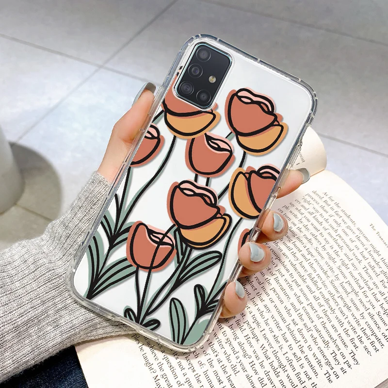 For Samsung Galaxy A51 Case Silicone Clear Funda On Samsung A51 4G 5G Protective Case Soft Coque Galaxy A 51 Shockproof Bumper samsung cases cute Cases For Samsung