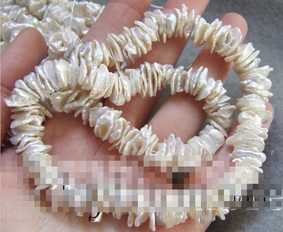 817 11-12 мм белый Возрожденный жемчуг Keshi