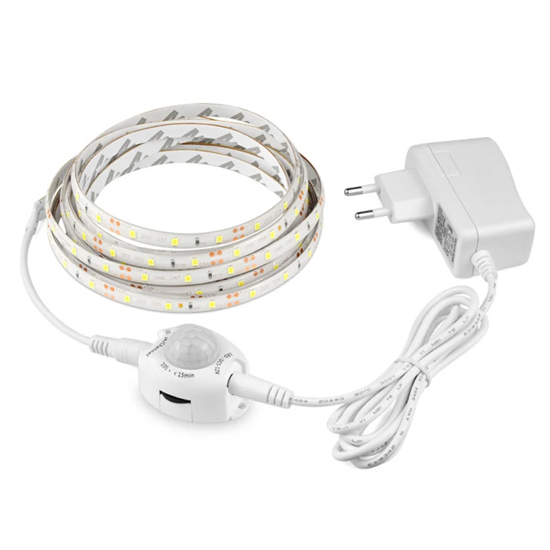 60 Led M Led Strip Motion Sensor Light Auto On Off Flexible Led