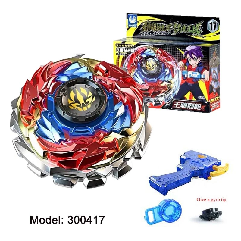 

Beyblade Burst Gt 3400-17 King Rifle X Single Double Layer Gyro Bayblade Metal God Fafnir Spinning Top Bey Blade Blades Toy
