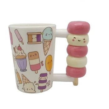 

Creative Mug Coffee Ceramic 3D Cute Cartoon Shaped Unique Hand Painted Large Couple Cup Kubek Do Kawy Gift Ideas EC50BZ