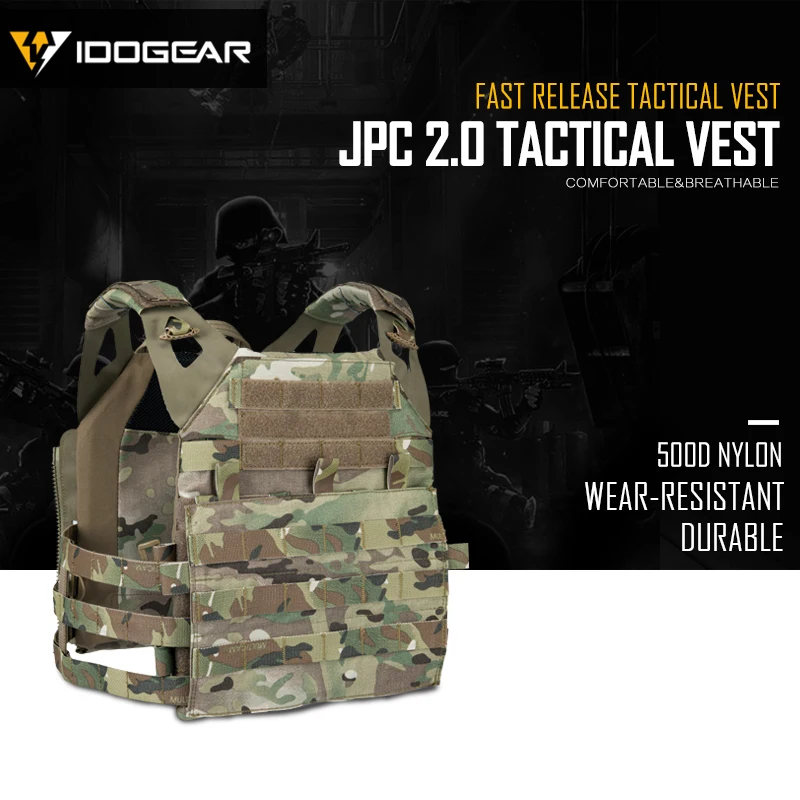 IDOGEAR JPC 2,0 тактический жилет страйкбол пластина Перевозчик MOLLE Body Armor военный 500D Нейлон тактическая армейская пластина Перевозчик 3312