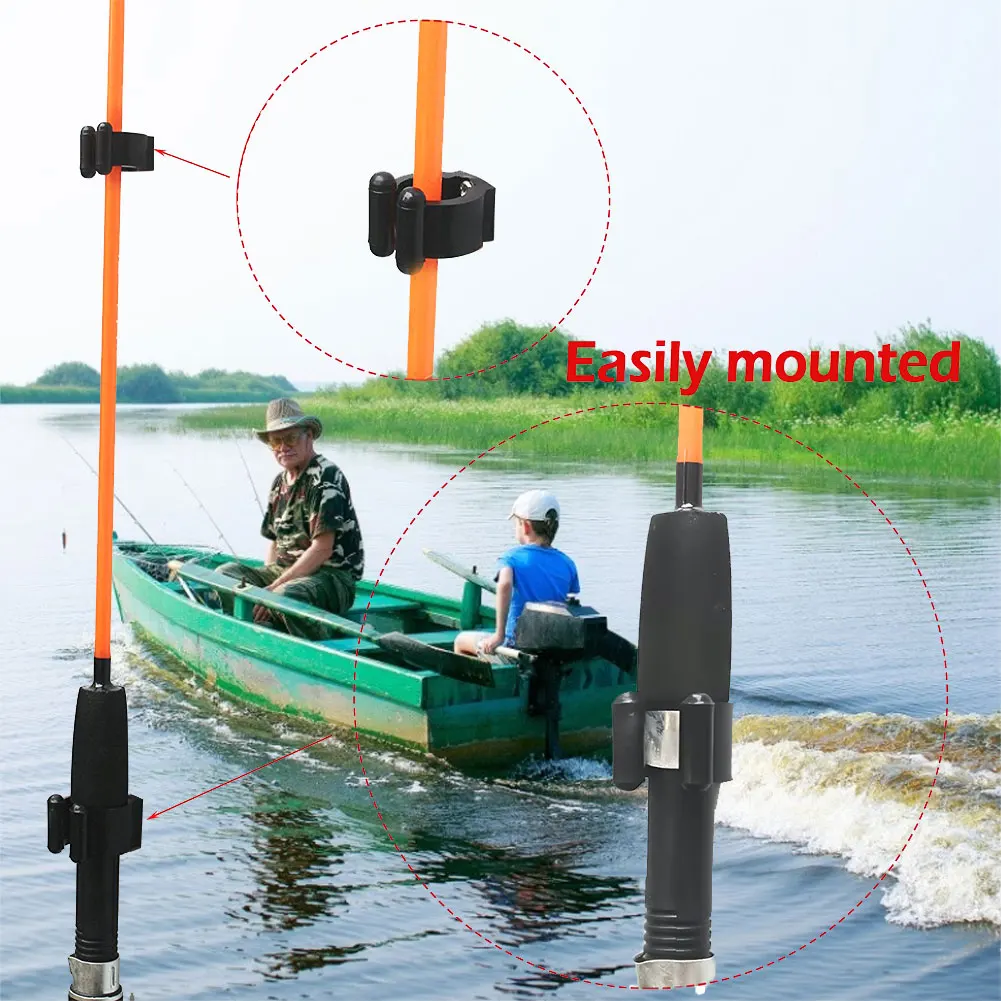 20Pc Fishing Rod Holder Stand Pole Storage Rack Tip Clamps Holder Clips Plastic Club Clip Pool Cues Exhibition Clip Fishing Tool