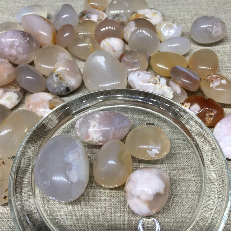 

Камни с агатом и цветком вишни, натуральные драгоценные камни, кварцевые кристаллы, лечебные украшения для дома рейки