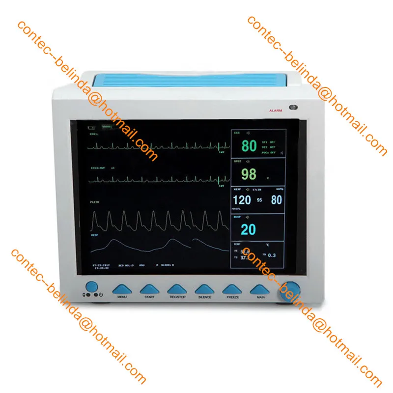 CONTEC Capnograph CO2 Monitor Vital Signs Patient Monitor 6-parameter ICU CCU Use CMS8000