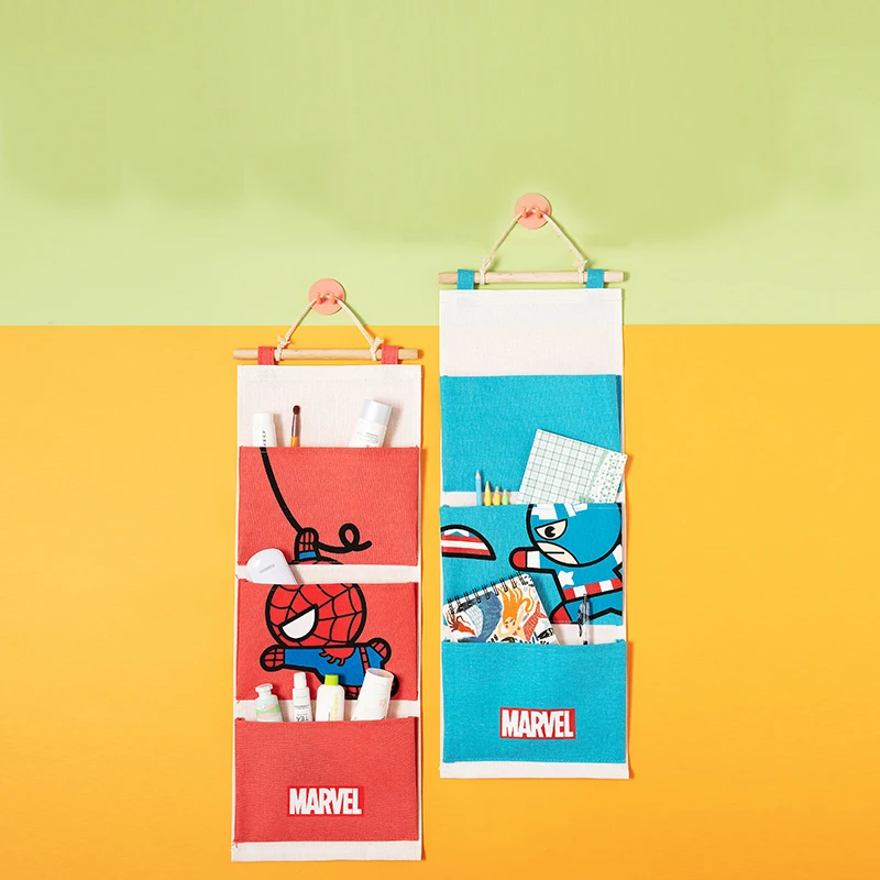 Disney Marvel висячая сумка с тремя ячейками Мультяшные милые инструменты для хранения