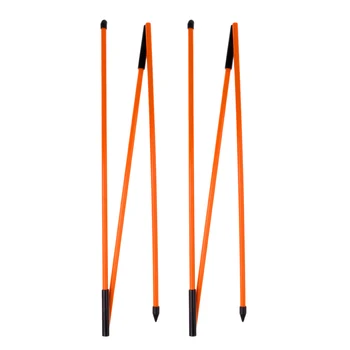 

2Pcs 48' Orange Fiberglass Golf Alignment Stick Putting Training Aid To Improve Golf Skills/ Ball Position/ Scores/ Swing Plane