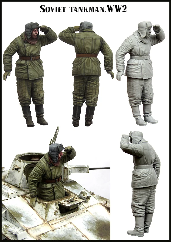 

[tusk model]1/35 Scale Unassembled Resin figures resin model Kits E163