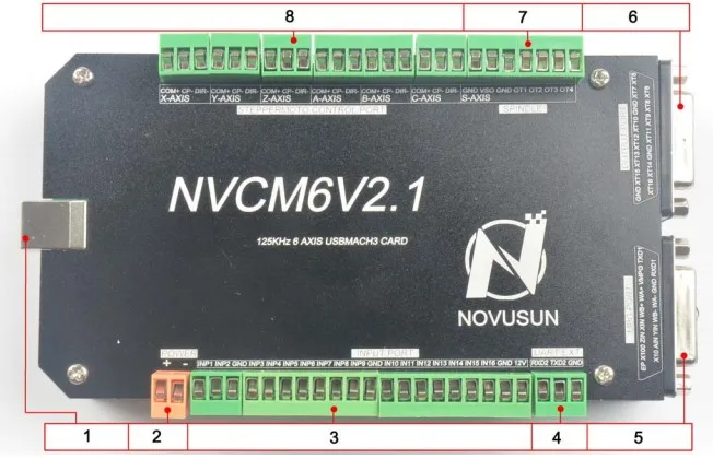 Cnc kit nvcmv2.1 4-axis mach3 cartão usb