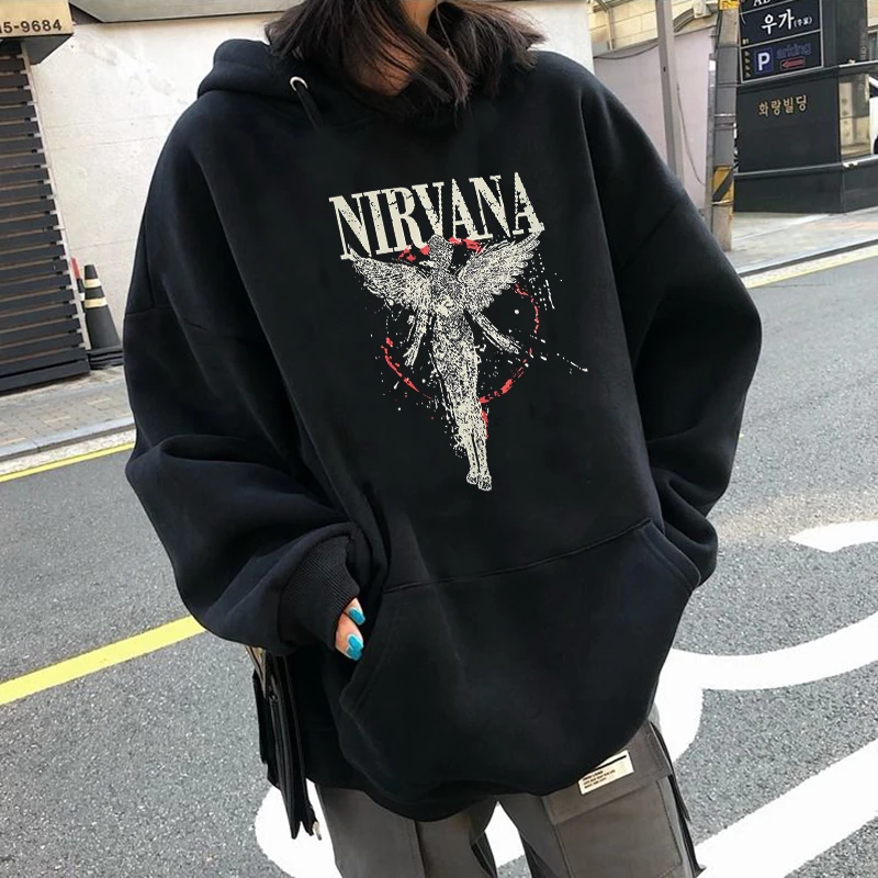 Nirvana Hombre – sweat shirt à manches longues pour l'automne et l'hiver,  vêtement d'extérieur style Rock Harajuku et Hip Hop | AliExpress