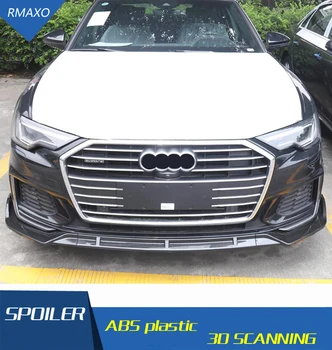 

For Audi A6 Body kit spoiler 2019-2020 Audi A6 ABS Rear lip rear spoiler front Bumper Diffuser Bumpers Protector