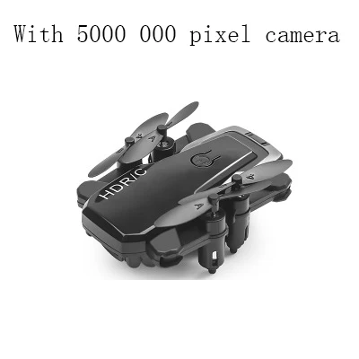 5000000 пикселей камера Дроны с камерой Hd Gps Fpv складной Wifi мини дроны, Радиоуправляемый вертолет Профессиональный 720p 1080p Rc Дрон Smart - Цвет: black 5000 000pixels