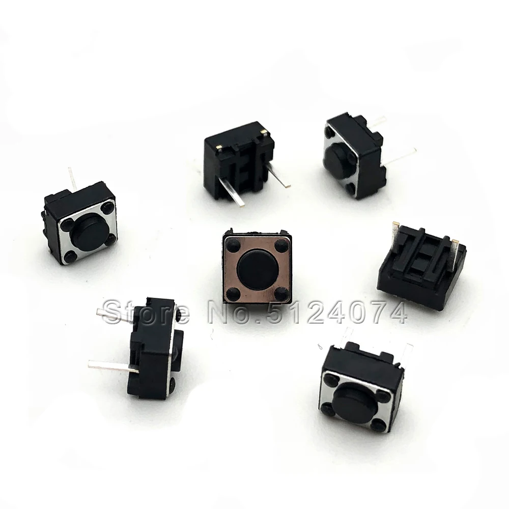 100 шт./лот 6*6*4 3 мм 2pin сенсорный переключатель короткий штифт микро-переключатель