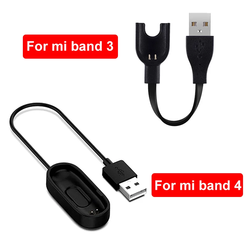 Cargadores para Xiaomi Mi Band 3, 4 y 2, cable adaptador de carga USB de repuesto para Mi Band 4 y Mi Band 3