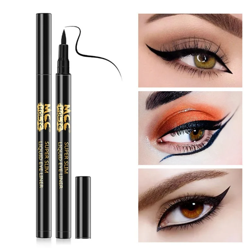 Горячая 1 шт. черный стойкий карандаш для глаз водонепроницаемый подводка для глаз пятнистая Косметическая жидкая Косметика для макияжа Гладкие инструменты для макияжа