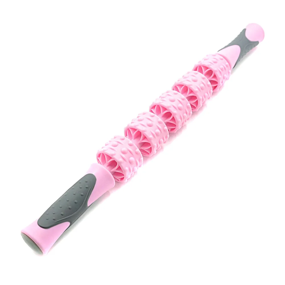 Five wheel Массаж тела палочки мышцы ролик инструмент триггер портативный для фитнес Йога ноги руки THJ99 - Цвет: Five wheel