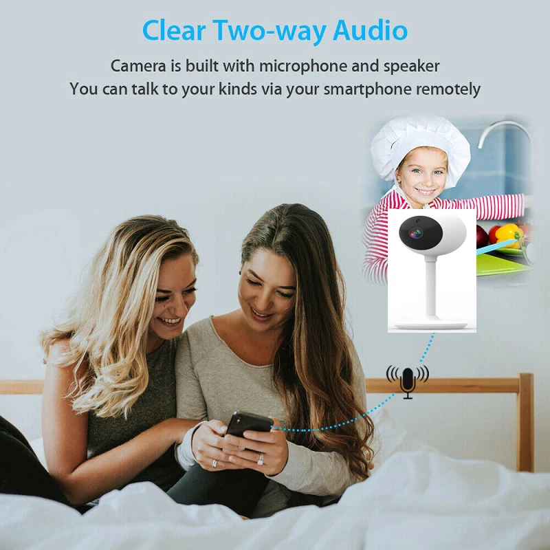 Wdskivi HD 1080p Домашняя мини ip камера беспроводная Wifi видеонаблюдения CCTV Детский