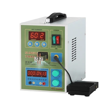 Best SUNKKO 787A Battery Spot Welder 220V 1.5KW Double Pulse 18650 Spot Welding Machine With Lithium Batteries Charging Test Function