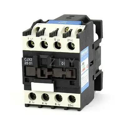 

CJX2-2501 AC Contactor 110V 50/60Hz Coil 25A 3-Phase 3-Pole 1NC
