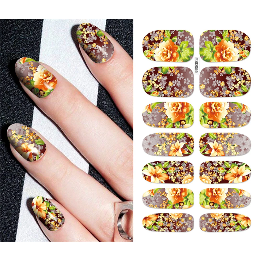 Nail Stickers For Nails Sliders 3D Color Water Transfer Nail Sticker Creativity Decoration Art Necklace Pattern Dreamcatcher