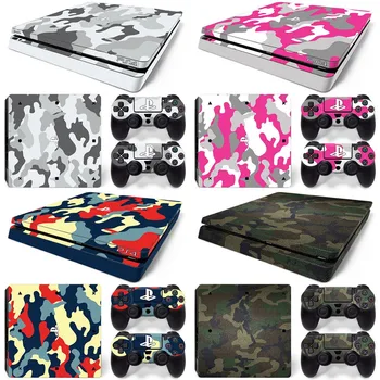 

for PS4 Slim Console Dark Skin Decal Vinal Sticker + 2 Controller Skins Set