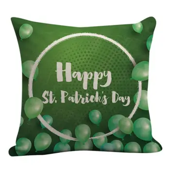 

Green Lucky Grass Double-sided Patrick's Day Comfortable Patterns Pillow Case for St. pillowcase pillow cover