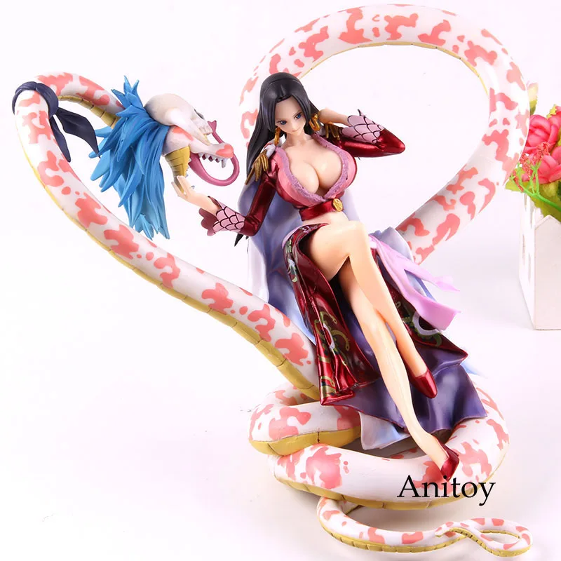 

Anime One Piece Boa Hancock With Snake Action Figure Portrait Of Pirates Neo-Maximum PVC Collection Model Toy