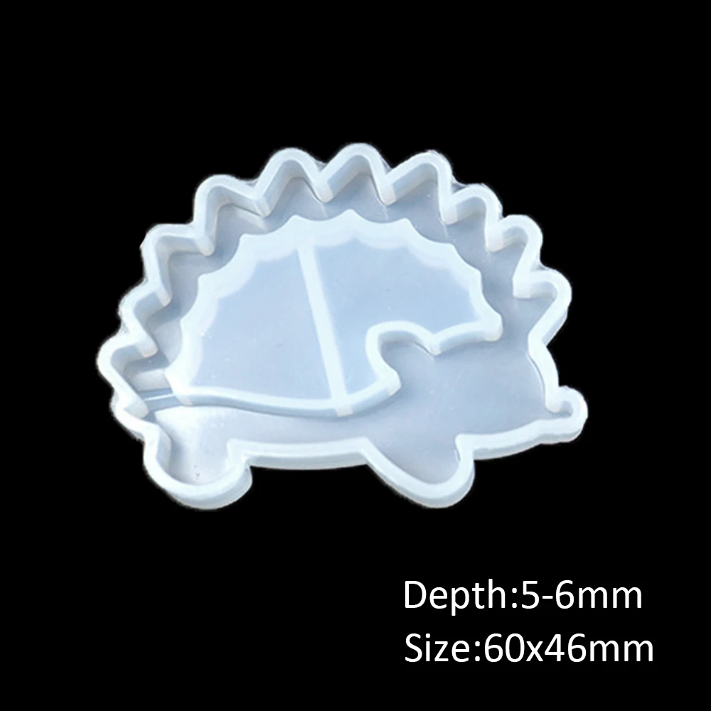 60x46mm Новые Клубничные прозрачные силиконовые формы смолы ледяные звезды шейкер Брелоки для ключей блестящая форма DIY инструмент для выпечки ювелирных изделий, 10Yc7453 - Цвет: 60x46mm